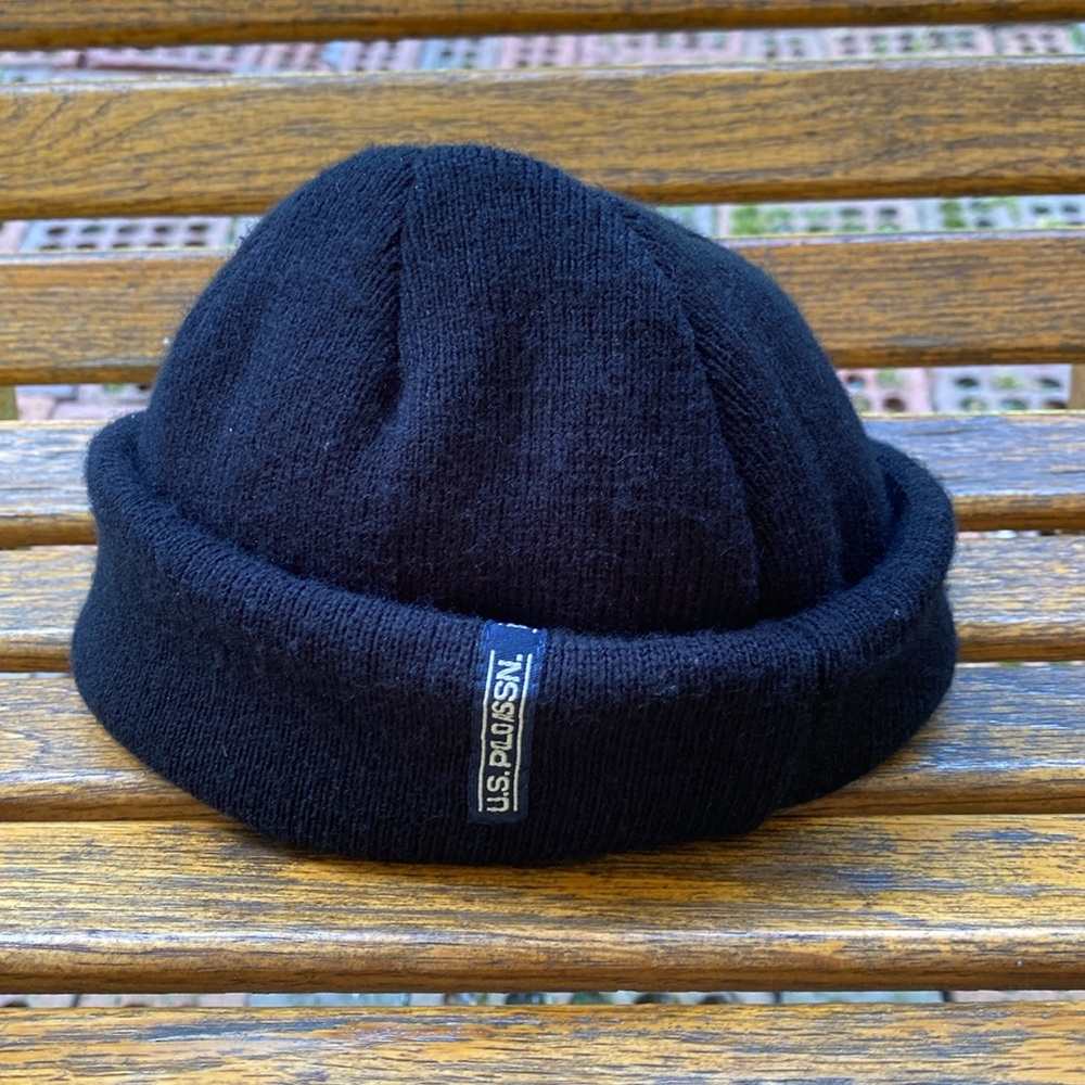 U.S. Polo Assn. black gray beanie toboggan skull cap winter hat